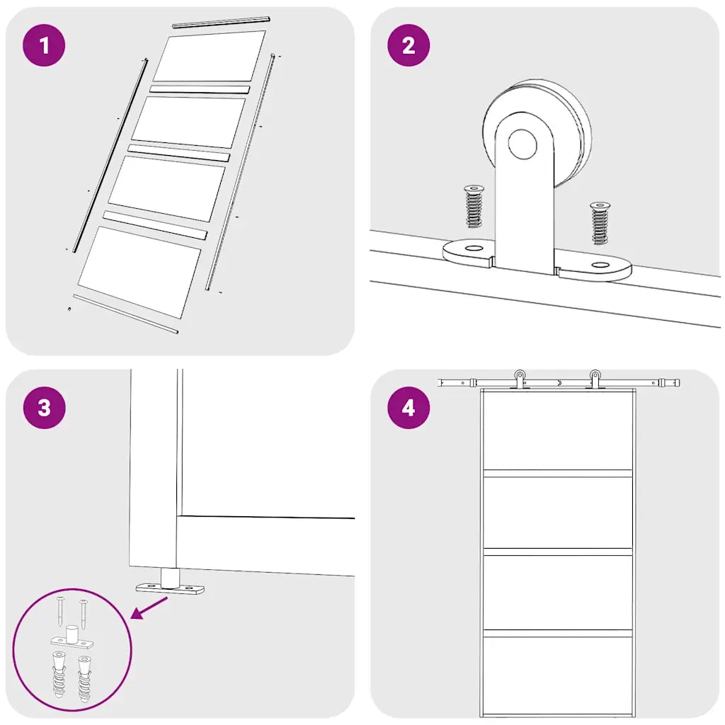 Porta Scorrevole Oro 102,5x205 Vetro Trasparente ESG Alluminio 155180