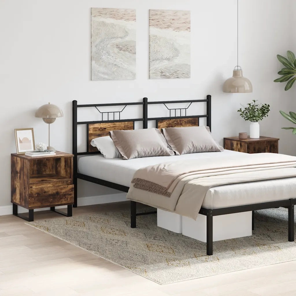 Comodini 2pz Rovere Fumo 40x35x50 cm in Legno Multistratocod mxl 102476