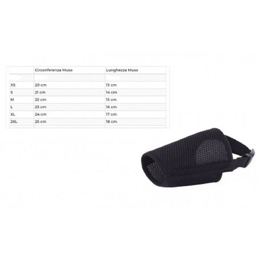 Trade Shop - Museruola Regolabile In Nylon Nobleza Lavabile Per Sicurezza Muzzle Dog -    Xxl