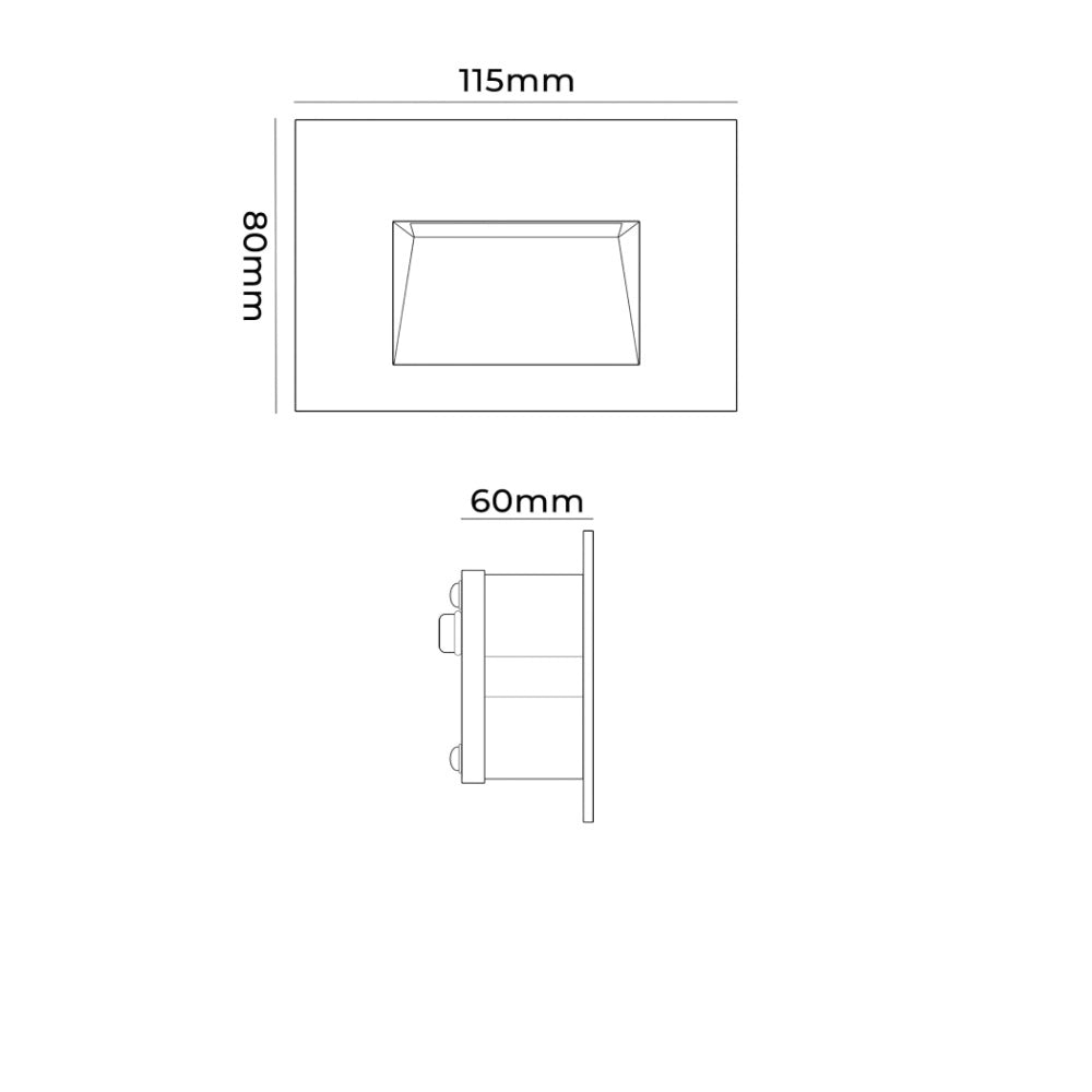 SEGNAPASSO LED 5W CCT SWITCH 3 TEMPERATURE COLORE - ILLUMINAZIONE LED DA ESTERNO IP65 PER SCALE GIARDINI E PASSAGGI