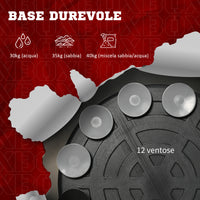 Sacco Boxe da Terra 80.5x48x163-205 cm con Barra Girevole Speedball e Colpitore in Acciaio HDPE e PU Multicolore