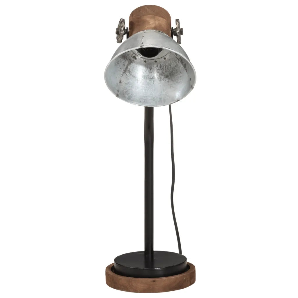 Lampada da Scrivania 25 W Argento Vintage 18x18x60 cm E27 371949