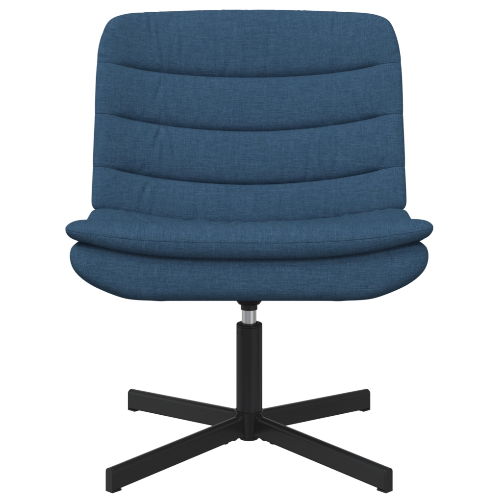 Sedia Girevole Blu Tessuto e Metallo Standard Girevole