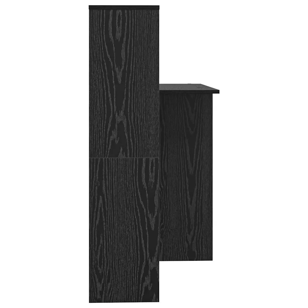 Scrivania Rovere Nero Legno ingegnerizzato 869299