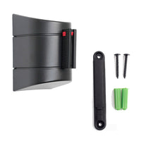 Tendinastro da Parete 10 m con Clip di Chiusura Nastro Nero