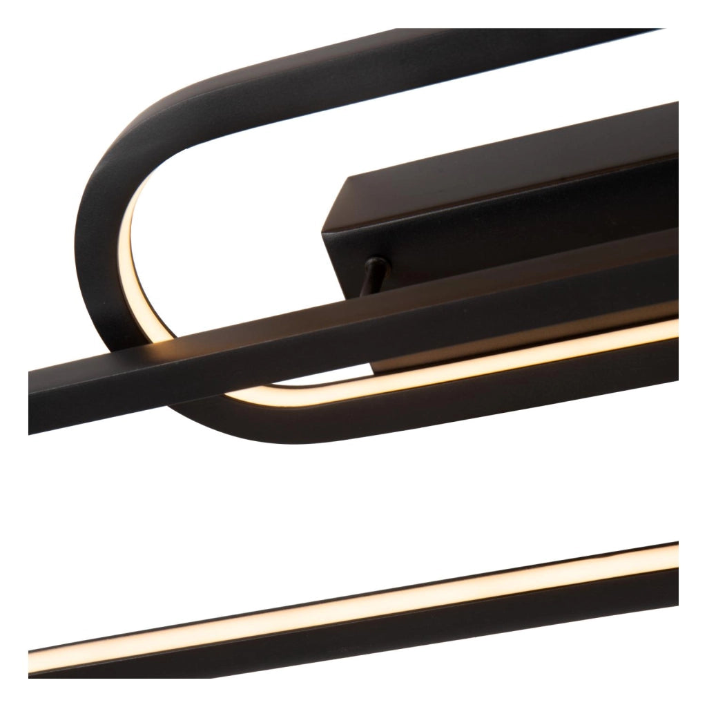 Applique da parete LED integrato 35W nera THELMA Lucide