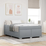 Struttura del letto Grigio chiaro 160 x 200 cm Tessuto