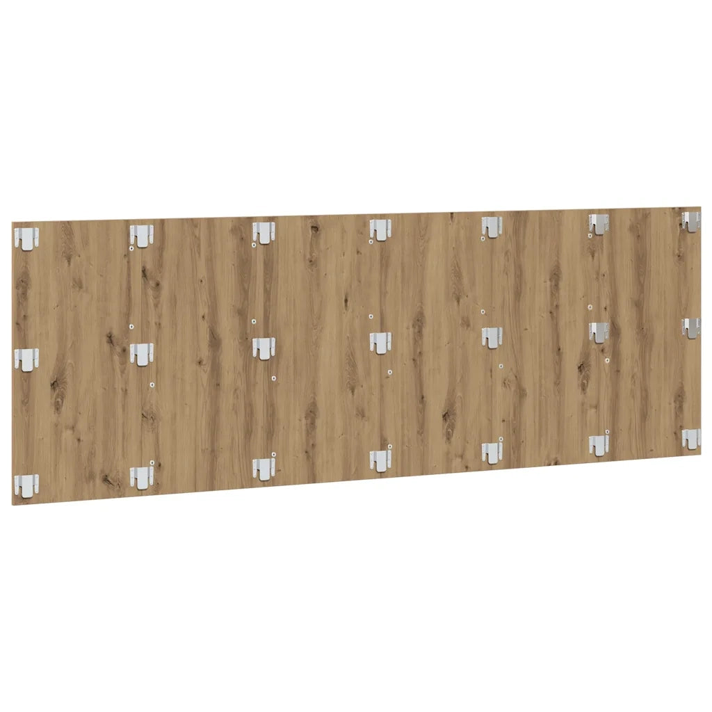 Testiera a Parete Legno Artigianale 240x1,5x80 cm in Truciolato 856831