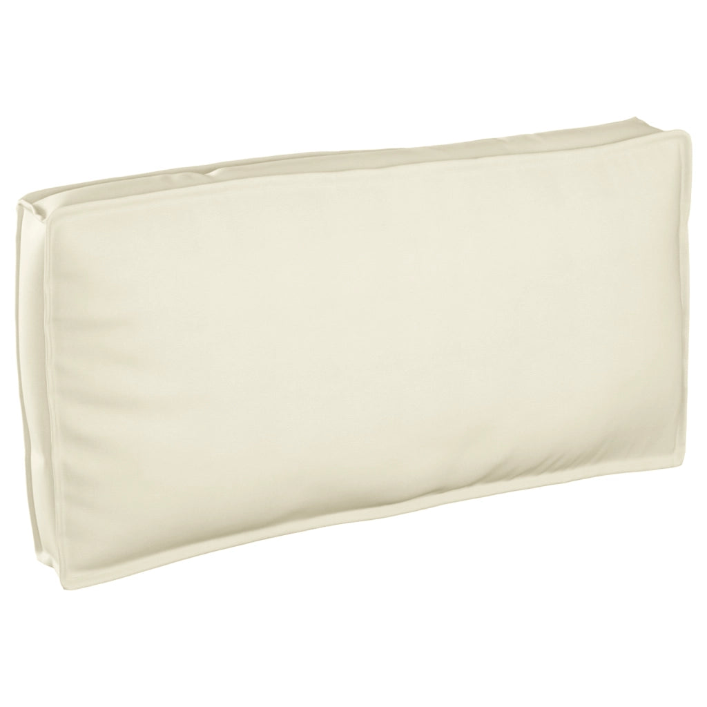Cuscino per pallet da Seduta/Schienale Panna 120x60x12 cm Tessuto Oxford