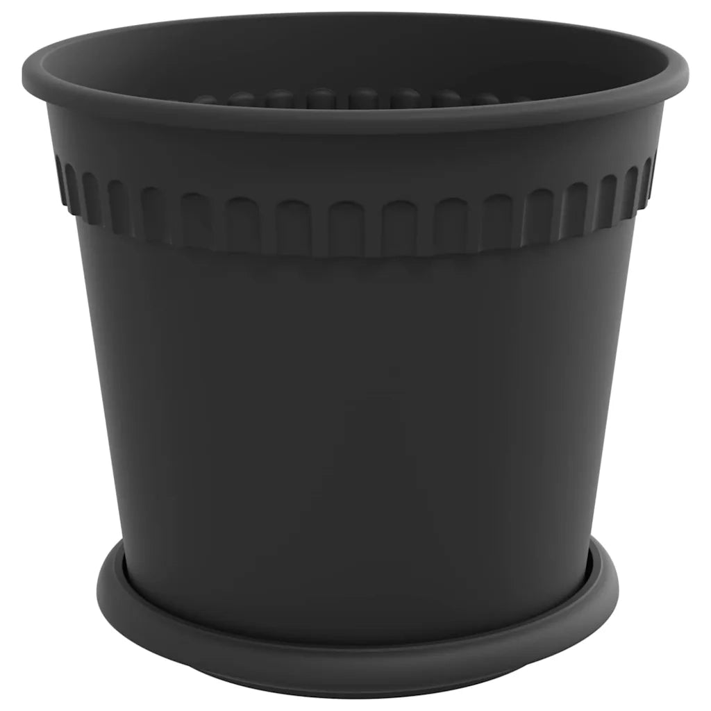 Vasi per Piante 24 pcs Nero Ø 19 x 16 cm Plastica 3403269