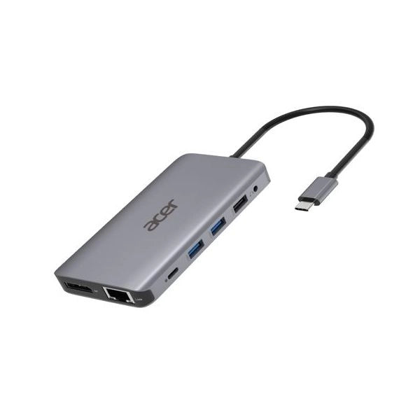 Acer 12-in-1 type-c dongle cablato usb 3.2 gen 1 (3.1 gen 1) type-c argento - HP.DSCAB.009