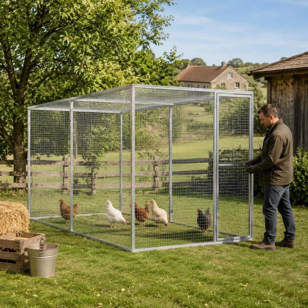 Cat Cage 3x1.5x1.5 M Galvanized Steel
