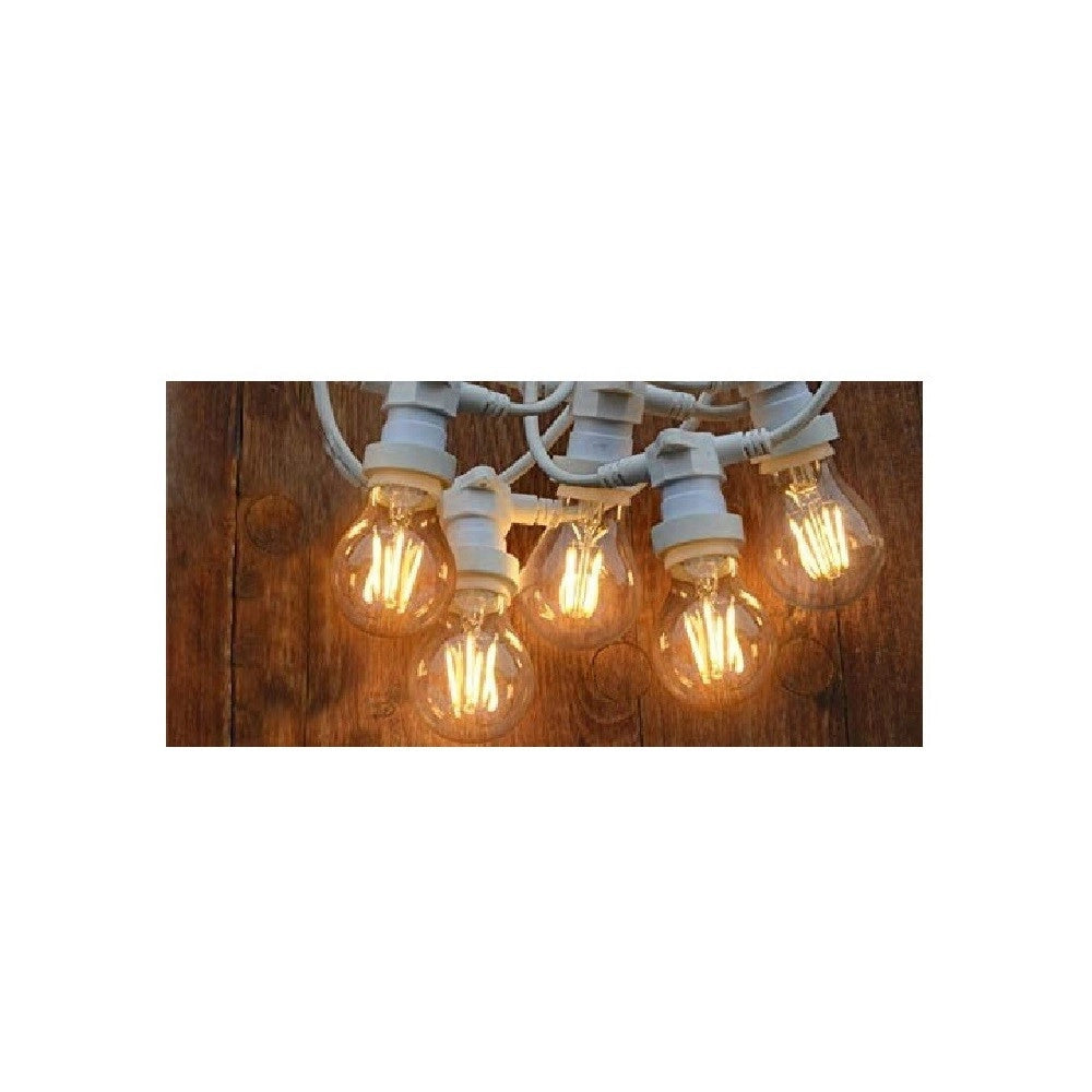 Trade Shop - Catena Luminosa Per Esterno Ip44 Cordoniera Portalampada 10xe27 11 Metri St-lv -