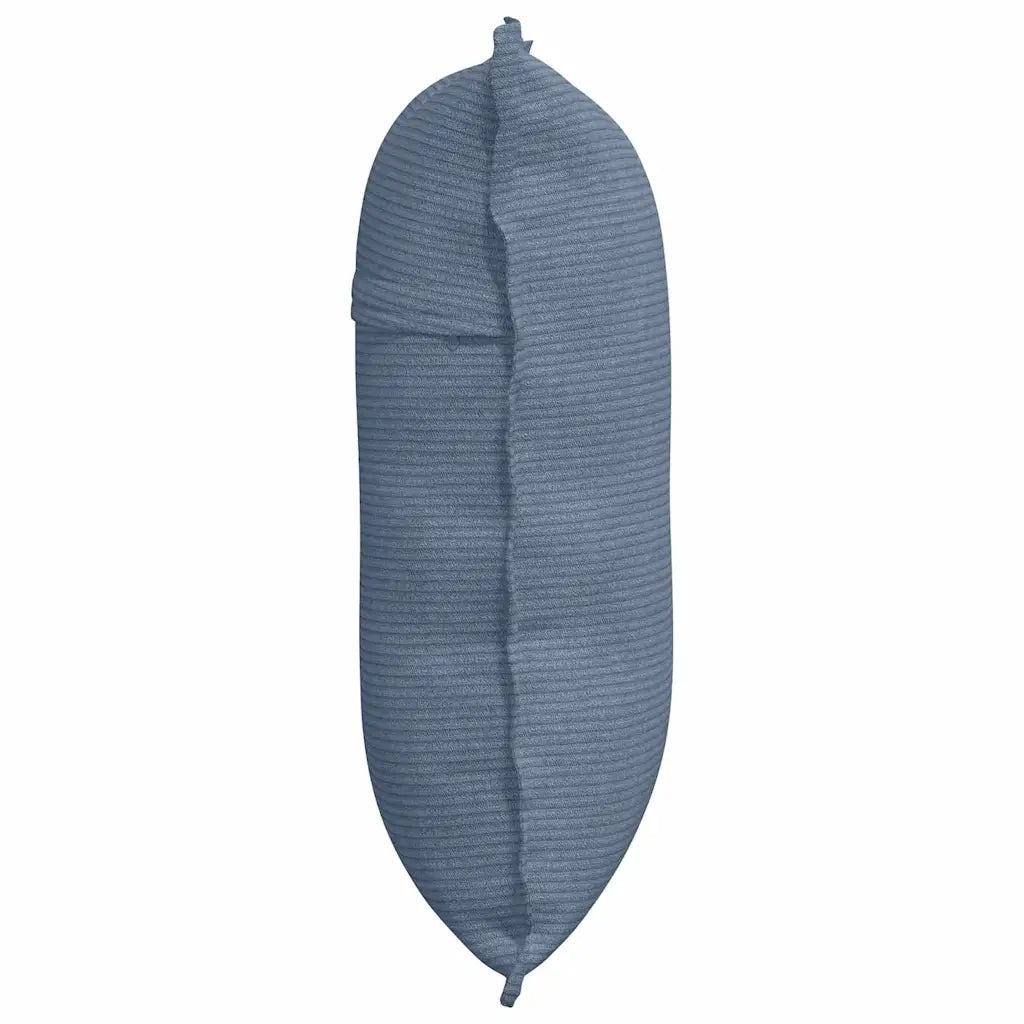 Cuscino per Schiena Blu 60 x 50 cm Tessuto in Cords