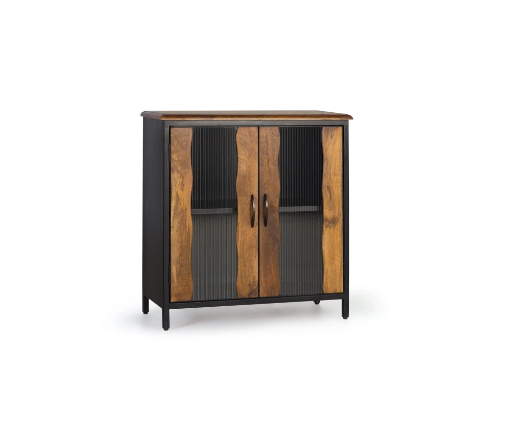 Credenza in massello di mango e metallo