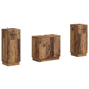 Set di Armadi da Bagno da 2 Pezzi HOORN Legno antico 3418042