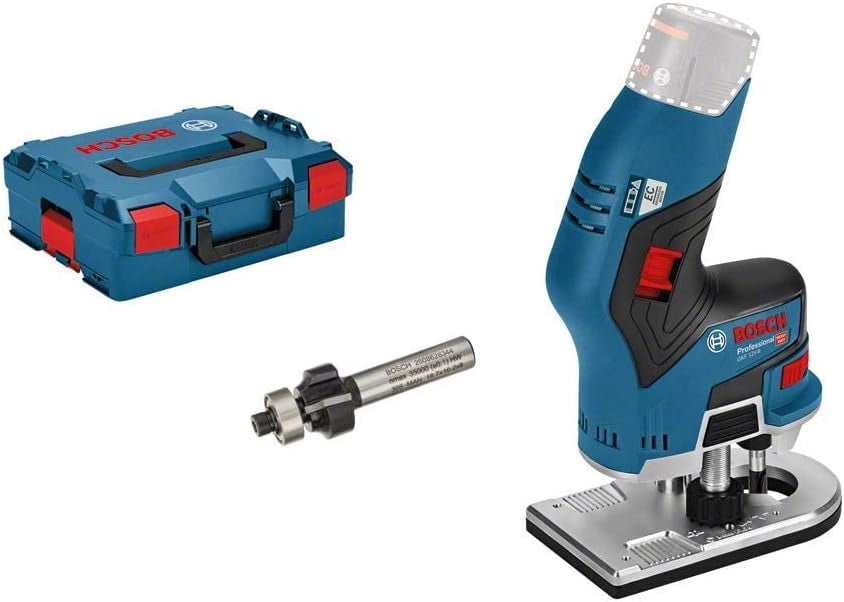 Bosch Professional 06016B0001 - Smerigliatrice angolare GKF 12V-8 (senza batteria, 12 V, pinze di serraggio Ø: 6 mm/8 mm, in L-BOXX)