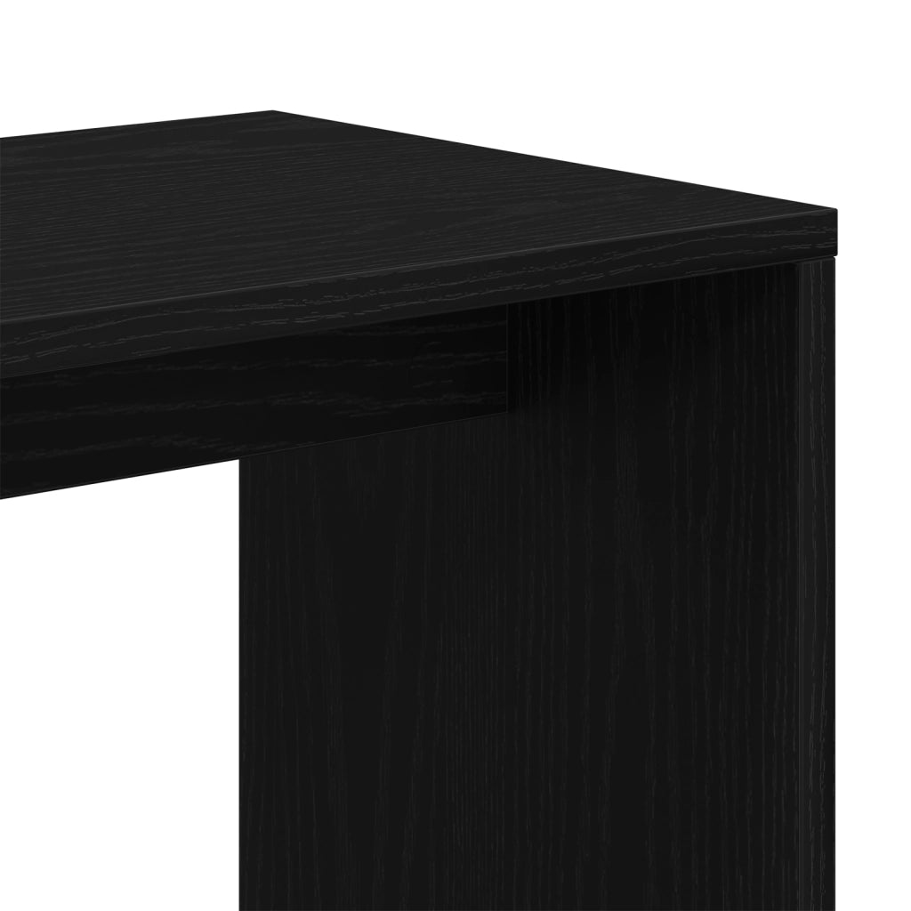 Tavolini Nesting 3 pz in Legno di Quercia Nera
