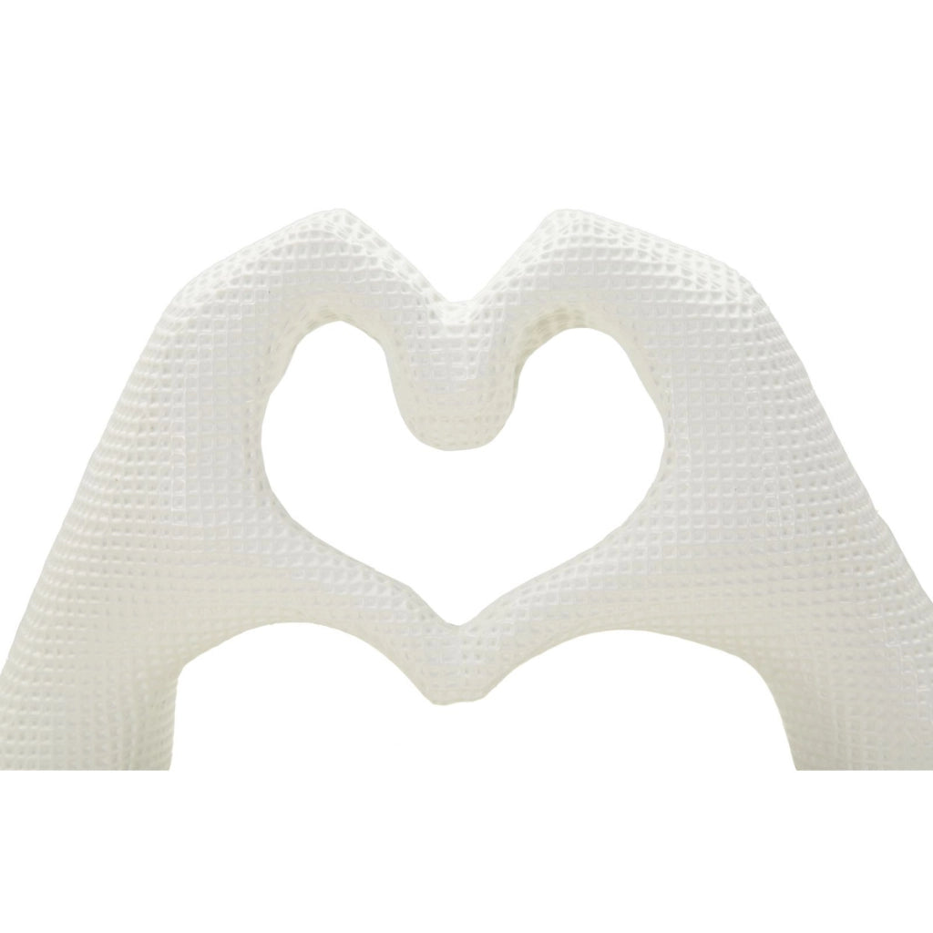 Scultura Mani, Bianco, Poliresina, 13,5x25x7,5 cm
