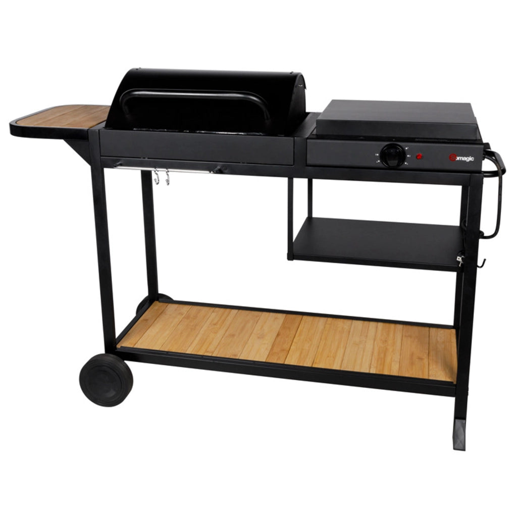 Somagic - Duo Barbecue carbone + plancha elettrica Broadway