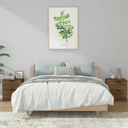 Comodini 2 pz Rovere Marrone in Legno Multistrato cod mxl 30647