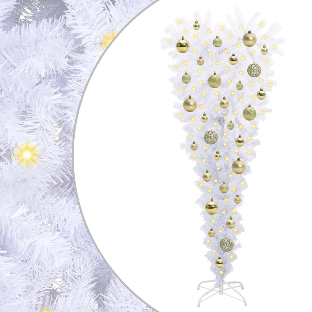 Albero di Natale artificiale Bianco 120 cm PVC e Acciaio 3426692