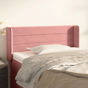 Testiera ad Orecchio-Testata con Orecchie Nera 93x16x78/88 cm in Velluto 851580