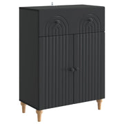 Credenza Nero 66 x 34,5 x 90 cm Legno ingegnerizzato