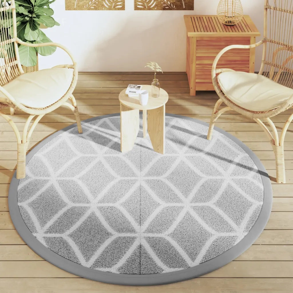 Tappeto da Esterno ARAKIL Grigio ?160 cm in PP CFW7932833