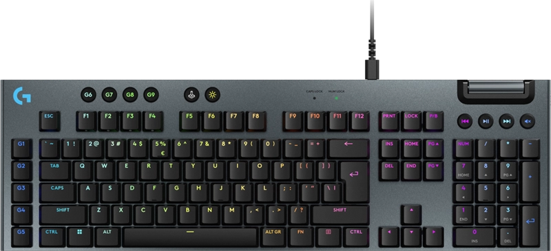 ORIGINAL Logitech Accessori per computer nero 920-012942 G915 X - Tastatur USB, Qwerty, Tactile, 3.2 mm, 45 g, USB, 1.8 m, 475 x 150 x 22.6 mm, 1040 g