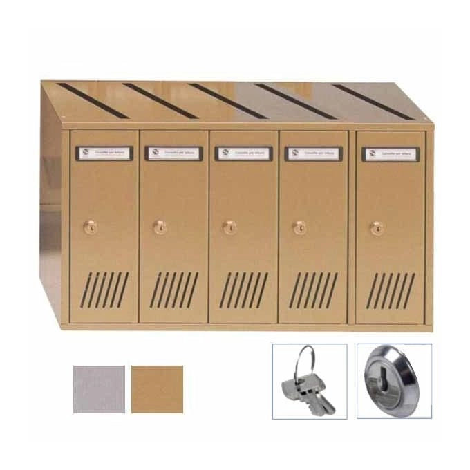 Silmec Casellario vert 5p acc Bronzato 31-705 Silmec