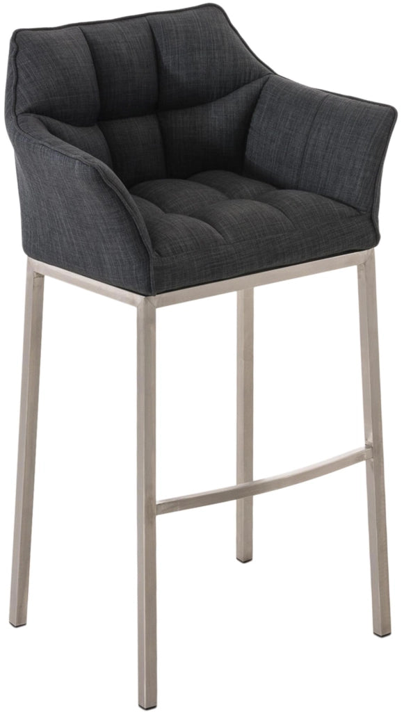 Barhocker Damaso E Stoff mit 4-FuЯ Gestell