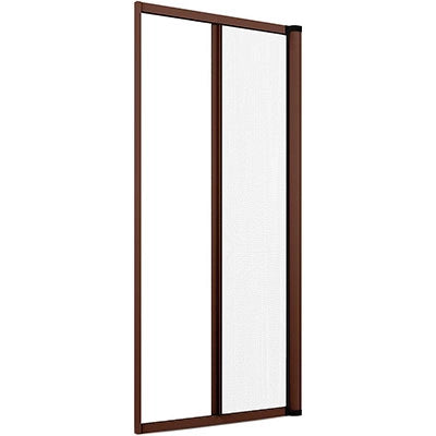 ZANZARIERA KIT PORTA EFFE  MARRONE RAL 8017 FIBRA VETRO/PVC CM 150 H.CM 250