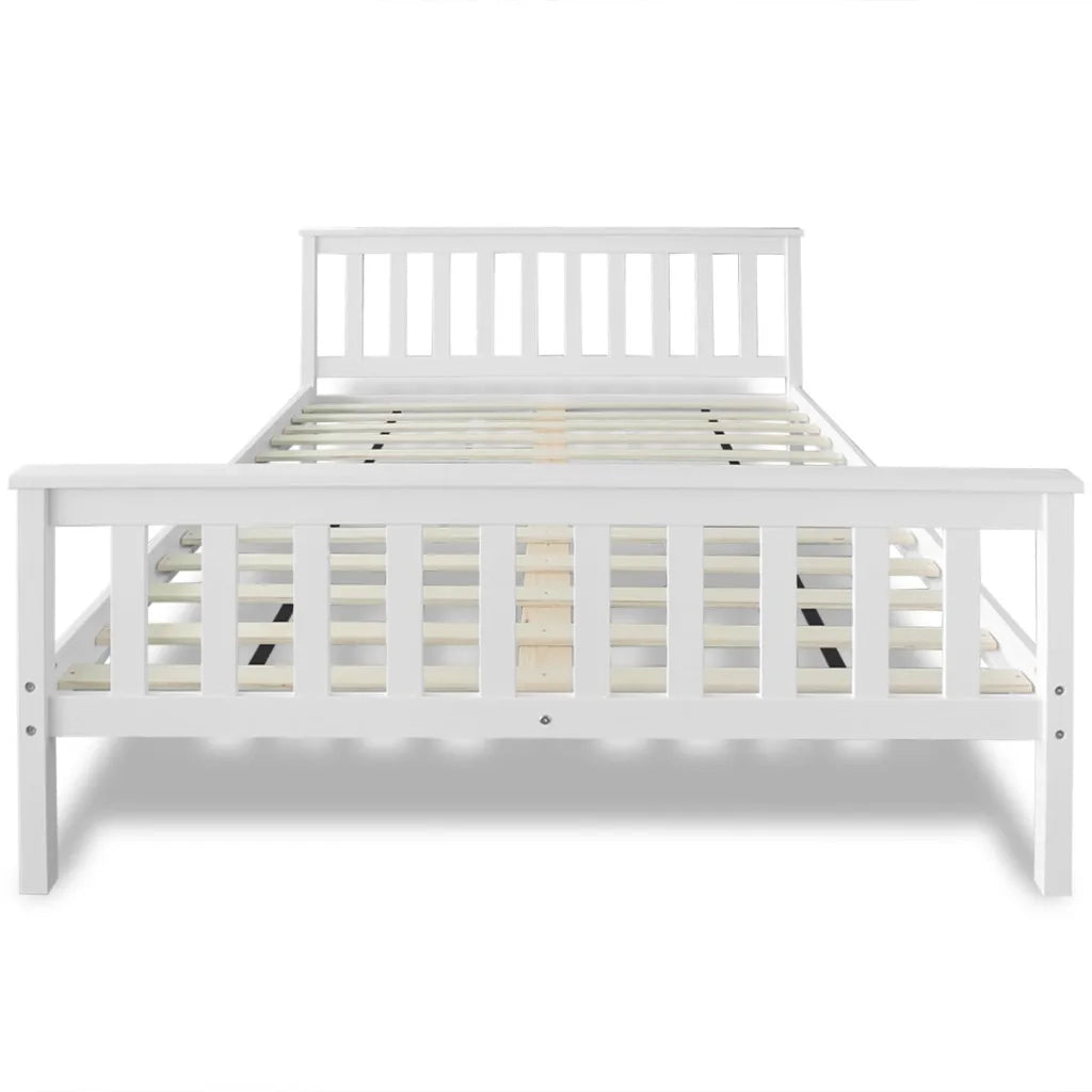 Letto con Materasso in Massello di Pino 140x200 cm 271808