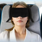 Cuscino per auto, cuscino per auto con occhiali protettivi, cuscino per il collo per viaggi in auto (nero)