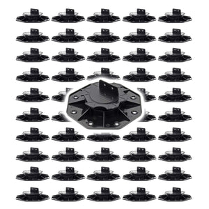 Set 50 supporti per pavimenti galleggianti, Altezza regolabile 18-25mm Max 2700 kg, Piedini per Decking