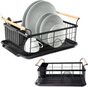 Afdruiprek 425 x 295 x 19 cm - Adatto per la cucina - Nero