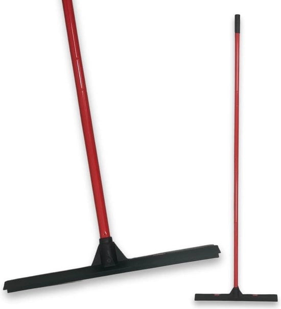 Asciugamano a doppia funzione per pavimenti - gomma naturale - 44 cm - resistente all'usura - manico in acciaio inossidabile - adatto per mobili - superfici interne ed esterne