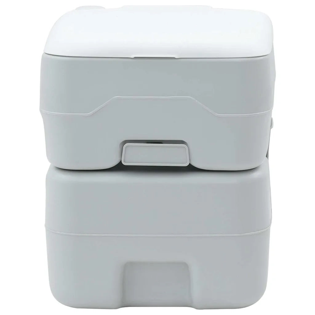 Toilette da Campeggio Grigio e Bianco 41,5 x 36,5 x 42 cm 42001427