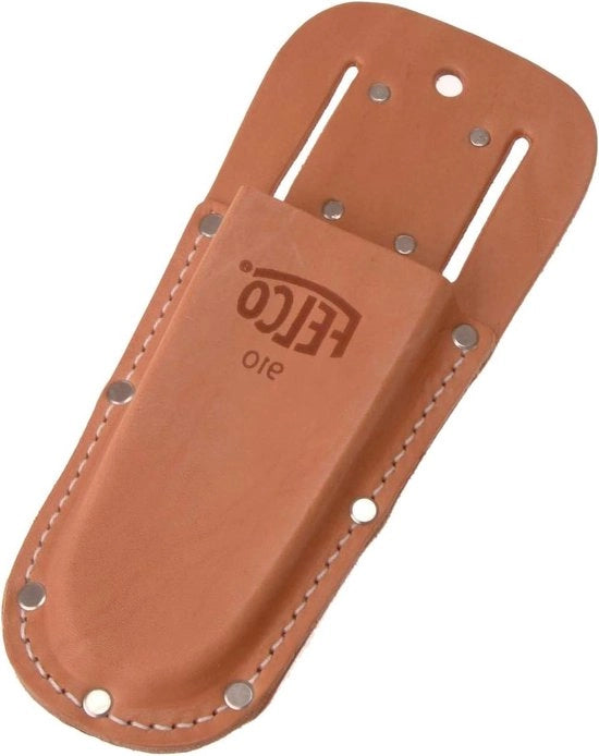 Holster per forbici da giardino - Pelle reale, con cinturino e clip - 26 x 16 x 12 cm