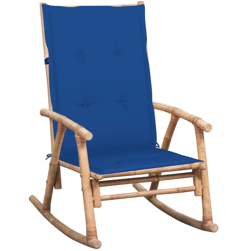 Sedia a Dondolo con Cuscino in BambÃ¹ cod mxl 45636