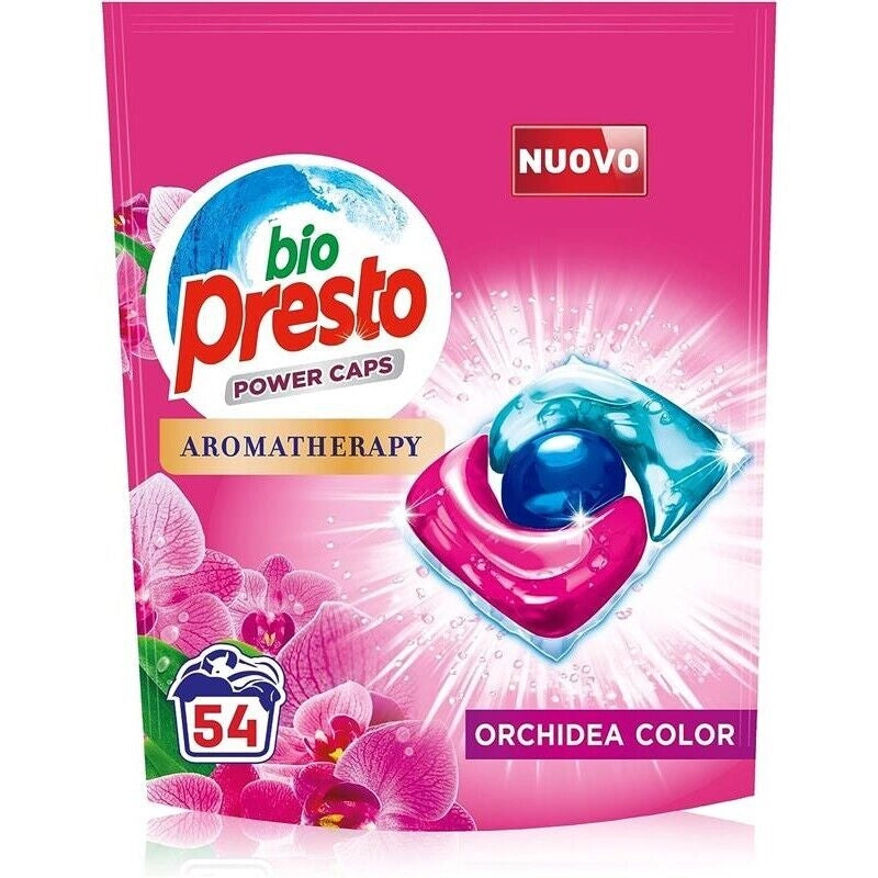BIO PRESTO POWER CAPS COLOR DETERSIVO LAVATRICE PREDOSATO IN CAPSULE CONFEZIONE DA 54 LAVAGGI