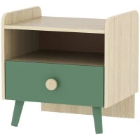 Comodino Per Bambini Tavolino Per Bambini Con Cassetto E Nicchia, Piccolo Tavolino In Legno Per Camera Dei Bambini