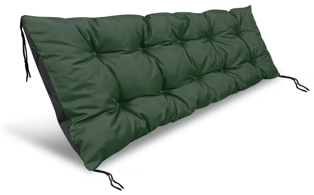 Cuscino da giardino AIO FACTORY S 120x40 cm impermeabile verde per panca in pallet