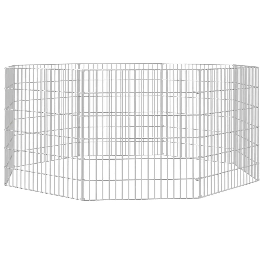 Conigliera con 8 Pannelli 54x60 cm Ferro Zincato cod mxl 52004