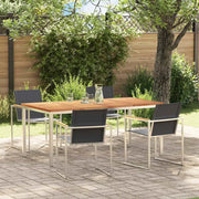Set da Pranzo per Giardino 5 pcs Marrone Legno di teak solido 3334833