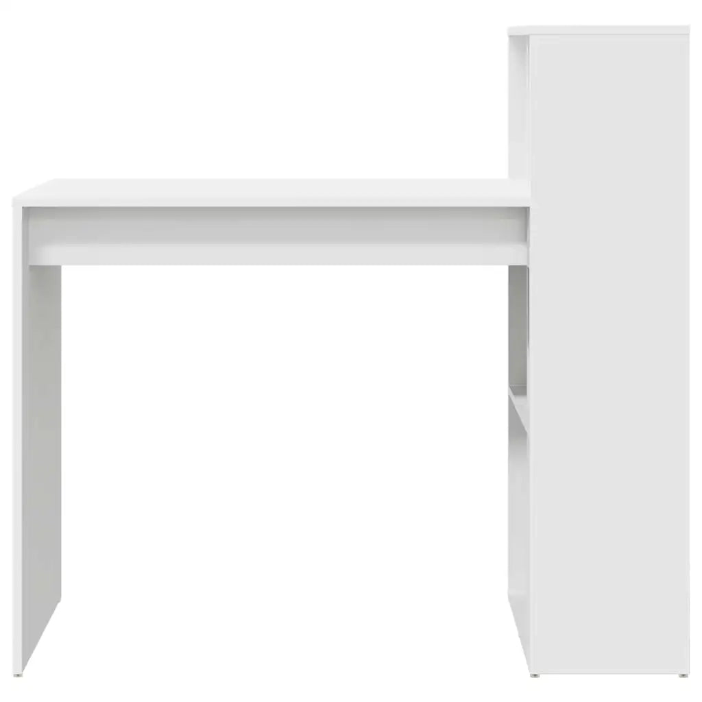 Scrivania | Tavolo da Ufficio Bianco 108 x 55 x 103.5 cm Legno multistrato