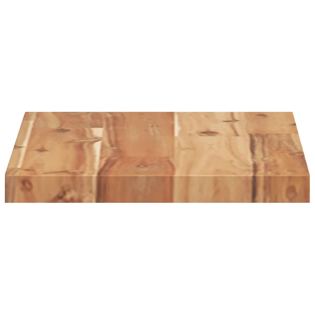 vidaXL Mensole da Parete 2 pz 60x20x2 cm Legno Acacia Rifinito a Olio