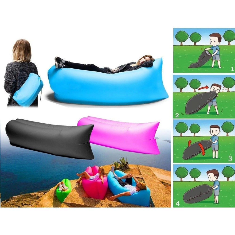 Trade Shop - Sofa Sacco Gonfiabile Materassino Spiaggia Aria Relax Piscina Divano Amaca Pouf -