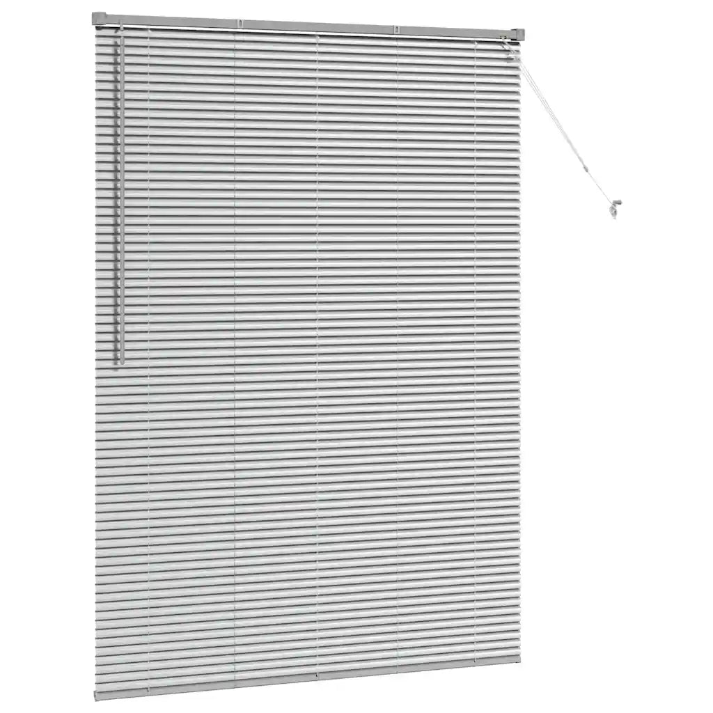 Tendaggi a Veneziana | Tenda a lamelle Argento 175 x 125 cm Alluminio